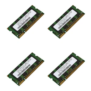 4X 2GB DDR2  Memory 667Mhz PC2 5300 Laptop  Memoria 1.8V 200PIN SODIMM for 7250 - Imagen 1 de 10