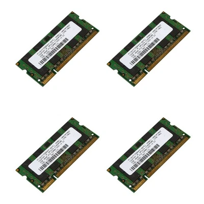 4X 2GB DDR2  Memory 667Mhz PC2 5300 Laptop  Memoria 1.8V 200PIN SODIMM for 7250 - Imagen 1 de 4