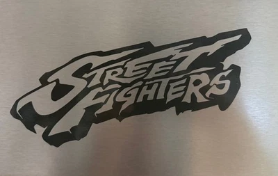 Aufkleber Street Fighters  Farbe Anthrazit-Grau  Größe 27cm Breit 10 cm Hoch - Bild 1 von 4