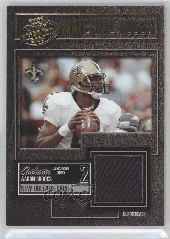 2003 Playoff Hogg Heaven Material Hoggs Gold /25 Aaron Brooks #MH-7 - Image 1 of 2