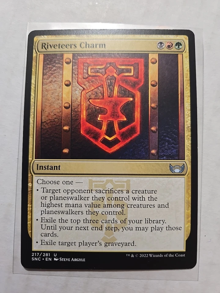 Riveteers Charm - Streets of New Capenna - LP - Uncommon - Instant - MTG - Image 1 of 1