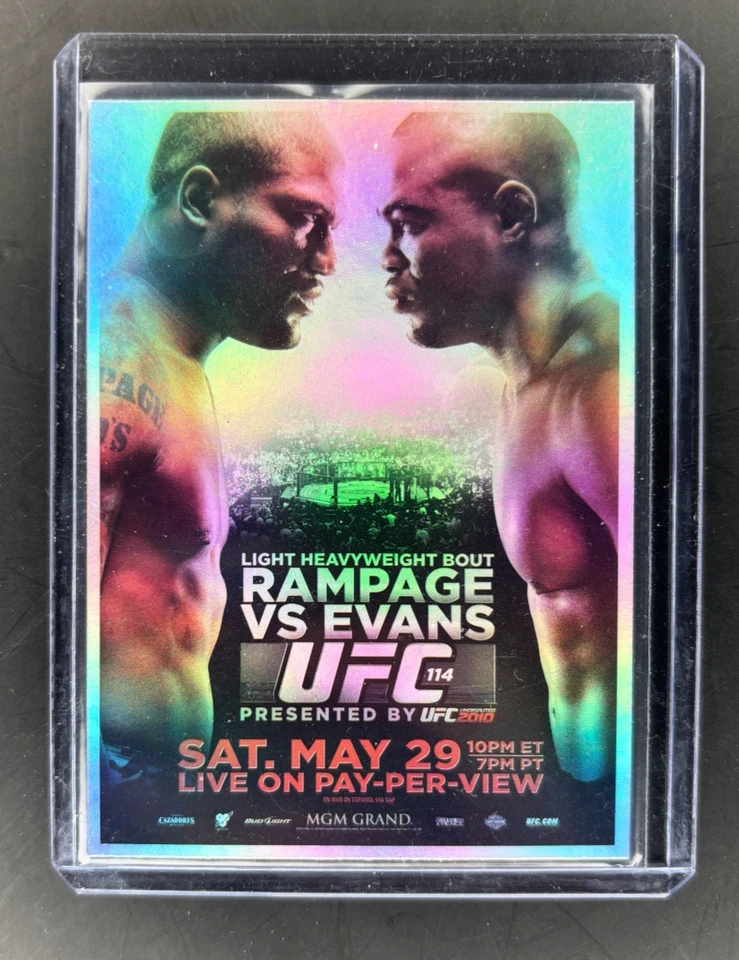 2011 Topps UFC Fight Posters #FPR-UFC114 Rampage Jackson Rashad Evans - Image 1 of 1