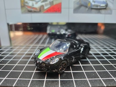 Majorette Alfa Romeo 4C Spider Black - Italy Stripes 1:57 (3") 271C no Package - Image 1 of 4