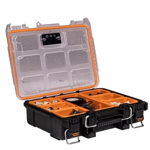 RIDGID Impact Proof Multi-section Tool & Small Parts Organizer w/Transparent Lid - Picture 1 of 14