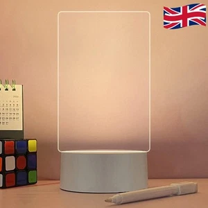 LED Night Light with Pen Acrylic DIY Atmosphere Night Light for Home Accessories - Picture 1 of 21