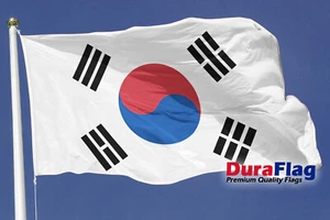 Korea Süd Höflichkeit DuraFlag Seil und umgeschlagen (20 Zoll x 12 Zoll) - Bild 1 von 1