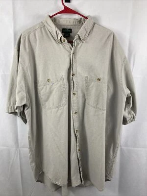Camisa Blanca Sierra Manga Corta Para Hombre Gris Para Hombre XXL Informal Trabajo Foto 1 de 4