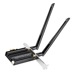 Adaptateur PCI-E WiFi 6E PC de bureau pour carte Intel AX5400 PCIe Wifi Bluetooth5.2 - Photo 1/20