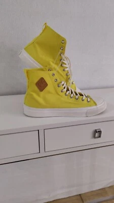 Zapatilla deportiva Pf Flyers Hi All American Aurora de lona amarilla talla .10 para hombre y mujer 11.5 Foto 1 de 4