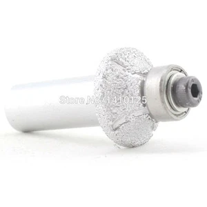Radius 6mm 1/4" inch Diamond BRAZED Profile Wheel Router Bit Bullnose Coarse - Picture 1 of 5