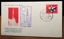 Von der Erde zum Mond 1969 - Mondflug Mondlandung / Hamburg - Briefumschlag