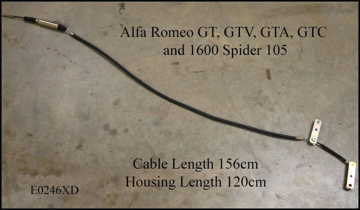 Cable freno mano Alfa Romeo Giulia/GTA/GTC.  Incluye sección frontal Foto 1 de 1