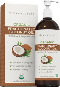 Organic Fractionated Coconut Oil - Skin & Hair Moisturizer, Relaxing Massage and - Picture 1 of 12