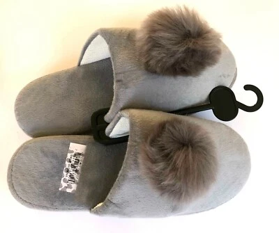 Nuevo con etiquetas Zapatillas de felpa para mujer con pompones de piel sintética 5/6,7/8,9/10, 4 colores Foto 1 de 4