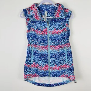 Lorna Jane Active Size XS Womens Jacket Sleeveless Hooded Pockets Zip Close EUC - Picture 1 of 8