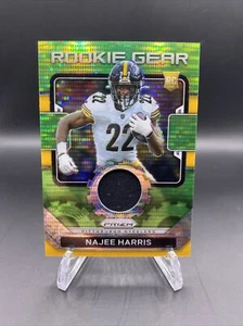 2021 Prizm Najee Harris Rookie Gear Green Pulsar Prizm Jersey RC #RG-13 R269 - Picture 1 of 2