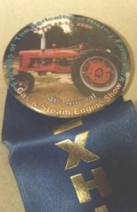Pinback Friends of the Agricultural History Farm Park Gas & Steam Engine 2000 - Imagen 1 de 2