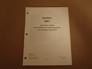 CASE Tractor Electrical System Works & Troubleshooting Manual ,s/n JJA0105001-up - Picture 1 of 5