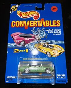 1990 Hot Wheels “Convertables” 2 Cars In 1 Wreckers Fab Cab Taxi - NEW IN BOX