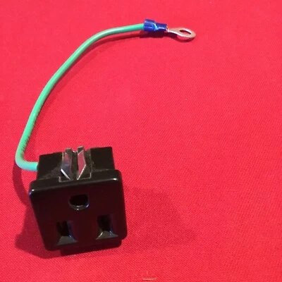 Pure Water Distiller Part OUTLET PLUG With Ground Wire Part # 4510 NOS - Image 1 of 4