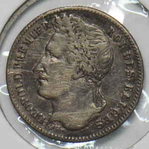 Belgium 1835 1/4 Francs B0138 combine shipping - Picture 1 of 2