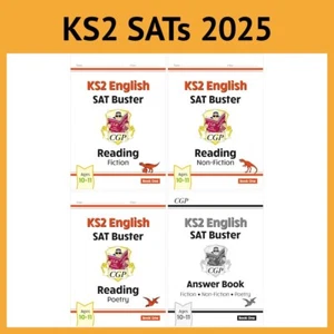CGP KS2 English Reading SAT Buster Book Bundle - New inc Answer Book - 2025 - Picture 1 of 12