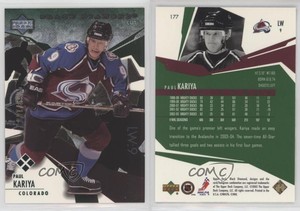 2003-04 Upper Deck Black Diamond Green /100 Paul Kariya #177 HOF