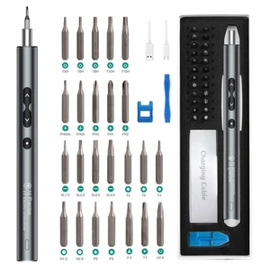 Mini Electric Screwdriver Rechargeable, Power Precision Screwdriver Set, 28 i... - Picture 1 of 8