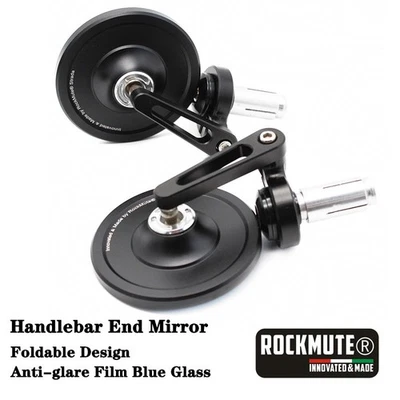 Cafe Racer Black Round End Bar Side Mirror For Monster S2R S4R 800 100 S4/S PLUS - Image 1 of 4