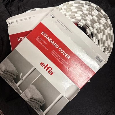 Lote 2 Caja Elfa Estándar Barra Pared Cubierta 166" 2X84” Blanco #427410 ¡Nueva Caja Envío Gratis! Foto 1 de 4