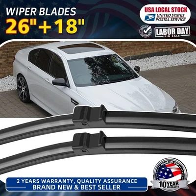 Limpiaparabrisas resistentes al desgaste 26"18" para BMW Alpina B7/Alpina B7 xDrive 2011-2015 Foto 1 de 4