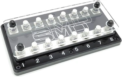 SMD® STEVE MEADE DESIGNS SMD Steve Meade Designs Octo ANL Fuse Heavy Duty Distribution Block - Aluminum