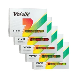 Volvik 2024 Vivid Golf Balls 1 Dozen - Choose Color - Picture 1 of 4