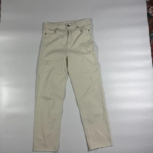 Carly Jean Los Angeles Womens Size 9 White Stretch Distressed Skinny Leg Raw Hem - Bild 1 von 12