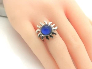 New Oval Mood Ring Silver Plated Adjustable Women's - Picture 1 of 5