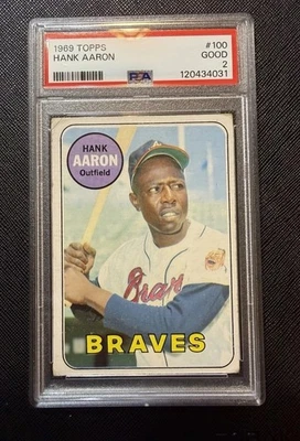 1969 Topps - Hank Aaron #100 Foto 1 de 2