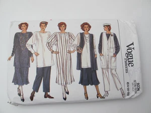 Vintage Vogue 9238 Muster Weste Kleid Tunika Rock Hose Gr. 14-16-18 Schnitt (U) - Bild 1 von 5
