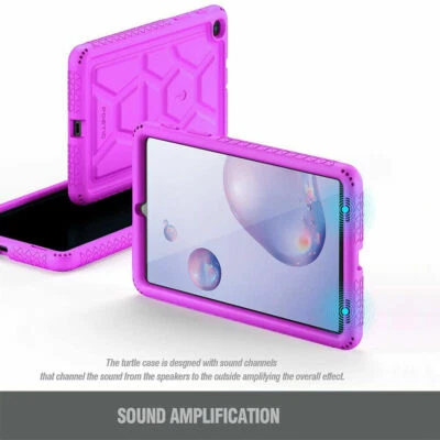 Galaxy Tab A 8.4 2020 Tablet Case Heavy Duty Shockproof Silicone Cover Purple - Image 1 of 4
