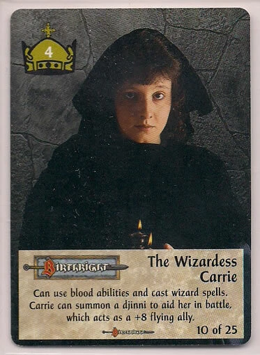 Spellfire 1996 Birthright Ultra Rare UR Chase 10/25 The Wizardess Carrie M/NM - Image 1 of 1