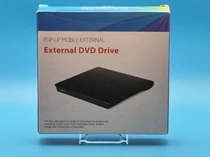 NIB, Pop-up Mobile Laptop External CD/DVD-RW Disc Drive/Burner USB - Afbeelding 1 van 3