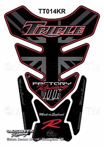 Triumph Triple Street Speed Daytona R Motorcycle Tank Pad Protector Motografix - Picture 1 of 1