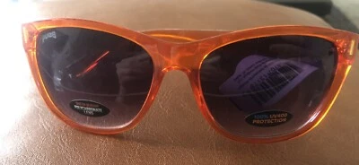 Gafas de sol Pugs marco naranja transparente lentes negras nuevas con etiquetas policarbonato UV400. S2 Foto 1 de 4