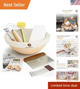 Natural Rattan Bread Proofing Basket Gift Set - Perfect for Sourdough Lovers - Picture 1 of 10