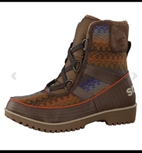 Stivali Sorel Outdoor Tivoli II Aztec Boho coperta tomaia in pelle taglia 9M indossati una volta - Foto 1 di 21