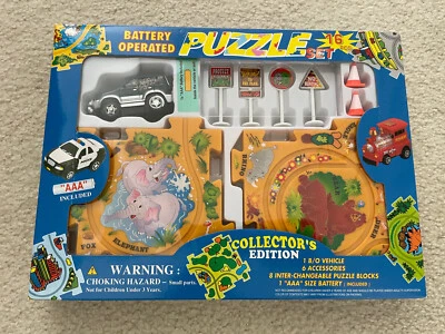 Battery Operated 16 Piece Puzzle Zoo Play Set Collector’s Edition EUC - Image 1 of 4