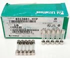 Lot Of 10 LITTELFUSE 0313001.HXP Glass Fuse 1A ~ 250VAC ~ 3AB 3AG ~ Slow Blow