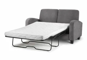 Julian Bowen Vivo Mink, Dusk Grey and Chestnut Sofa Bed - Picture 1 of 4