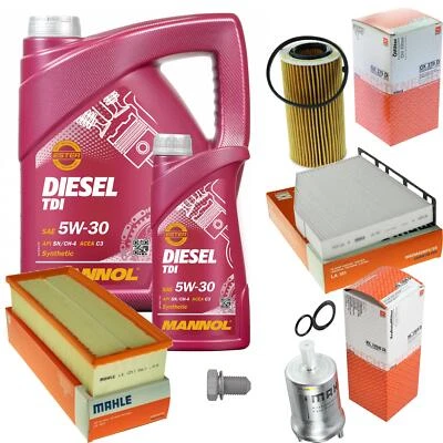 MAHLE Inspección Set 6 L MANNOL Diesel TDI 5W-30 Para Audi A3 Sportback 2.0 - Imagen 1 de 4