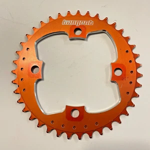 Tangent 4 Bolt Chainring 39T Tooth Mid School Sprocket Red CNC 104 BCD - Picture 1 of 3