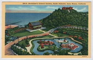 Bernheimer's Oriental Gardens, Pacific Palisades, Santa Monica, printed postcard - Picture 1 of 2